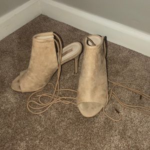 Forever 21 ankle tie heels